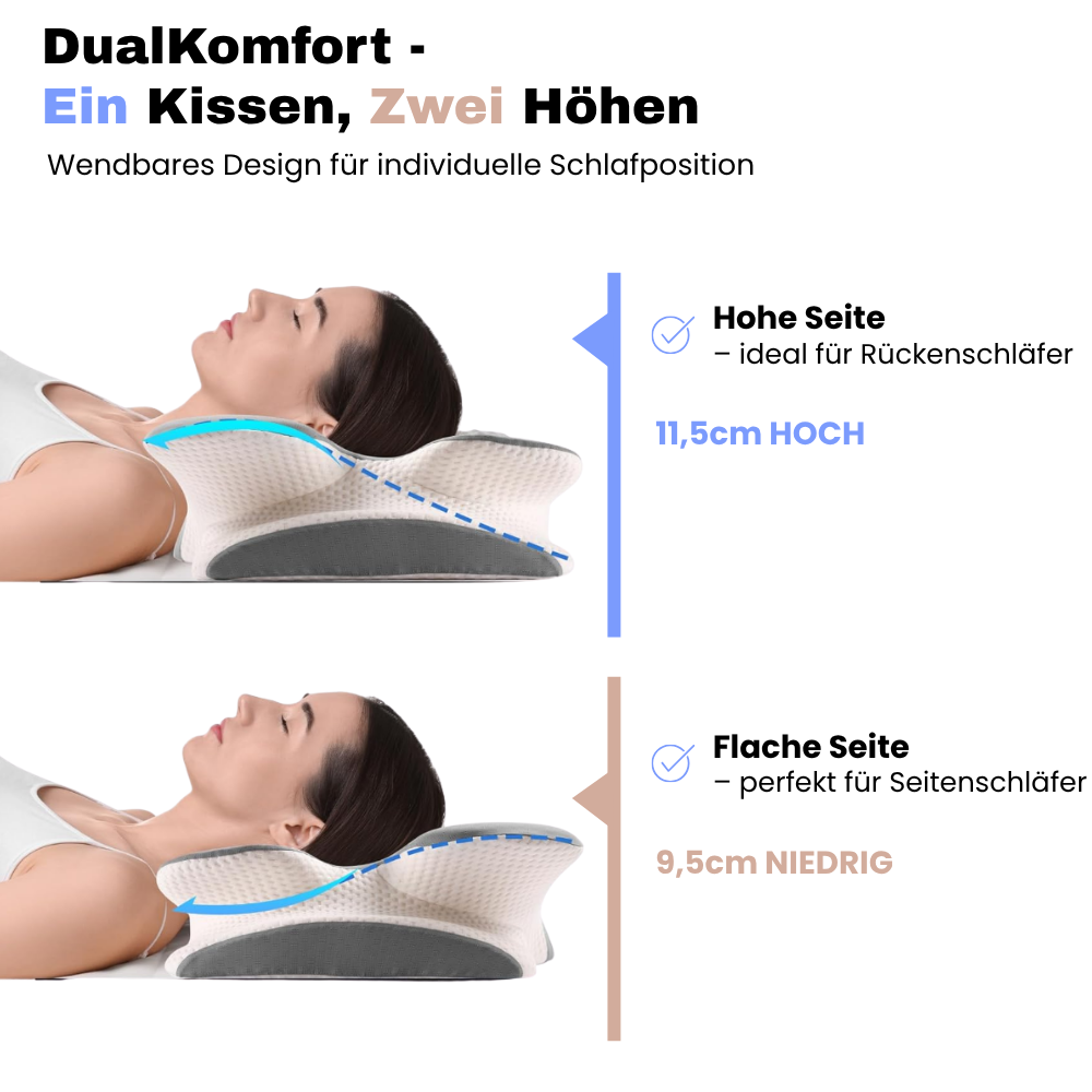 Holivas™ MaxRelax - Das ergonomische Kopfkissen (XL)